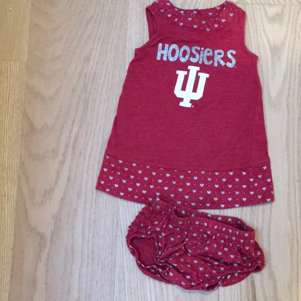 Indiana University Hoosiers infant onesie size 3-6 months with bloomers!